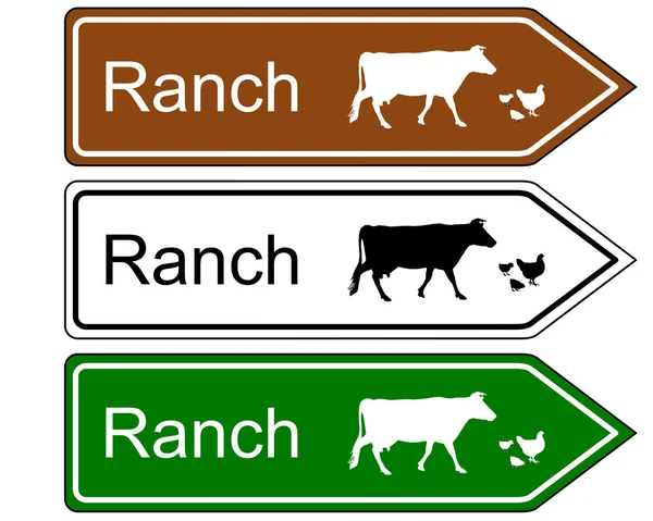 Tecken ranch — Stockfoto