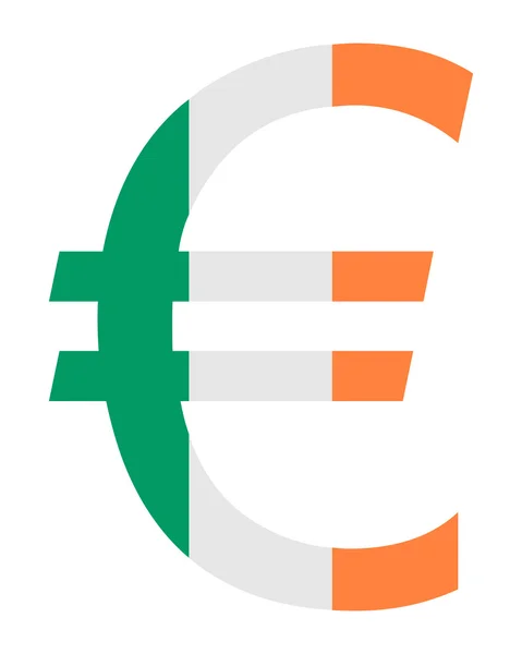 Euro irlandés — Vector de stock