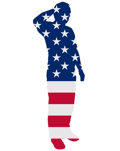 Αμερικανική salut — Διανυσματικό Αρχείο