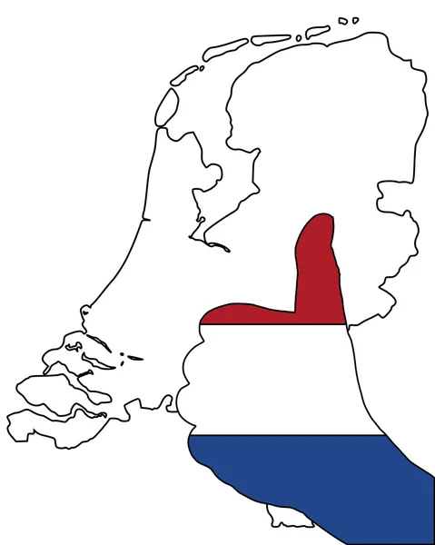 Nederlandse vinger signaal — Stockvector