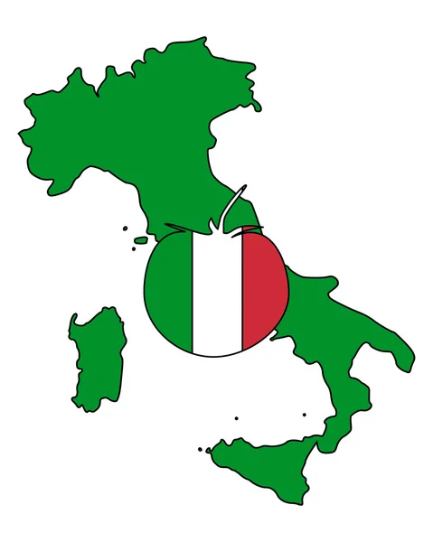 Italian tomato — Stock Vector