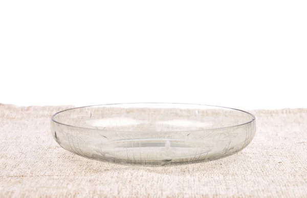 碗里的床单上的玻璃 — 图库照片