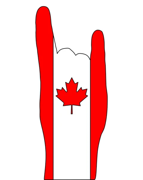 Semnal de deget canadian — Vector de stoc