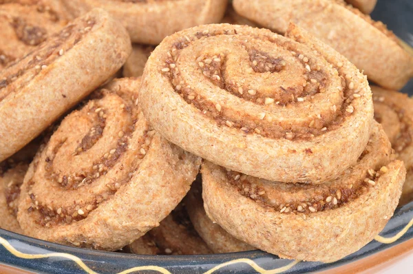 Spiral Fındıklı kurabiye — Stok fotoğraf
