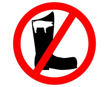 No pigskin boots  clipart