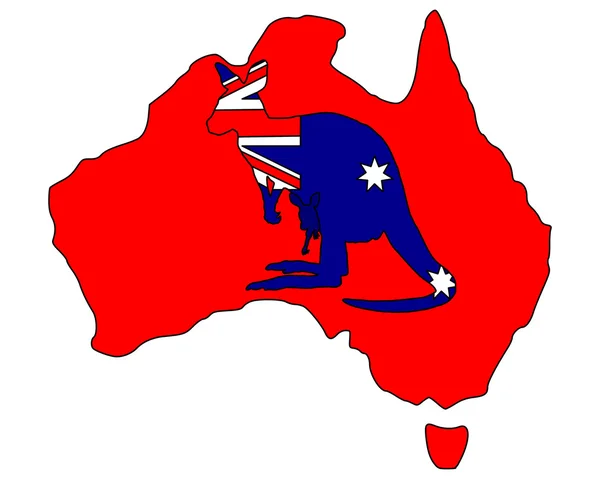 Kangourou australien — Image vectorielle