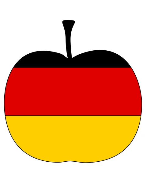 Немецкое Apple — стоковый вектор