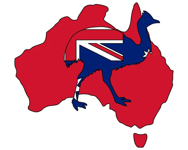 Kassowary Australia — Stock Vector