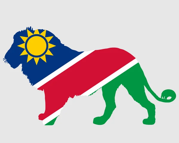 Leone Namibia — Vettoriale Stock