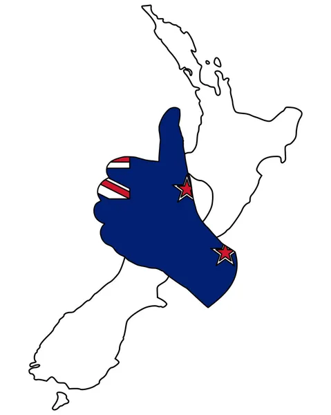 Ручной сигнал Новой Зеландии — стоковый вектор
