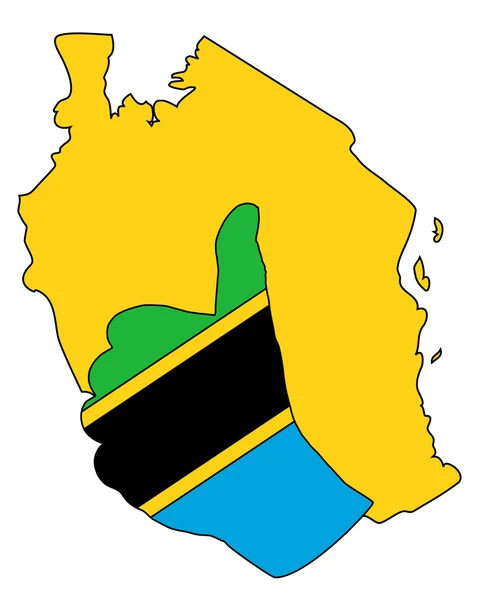 Handzeichen aus Tansania — Stockvektor