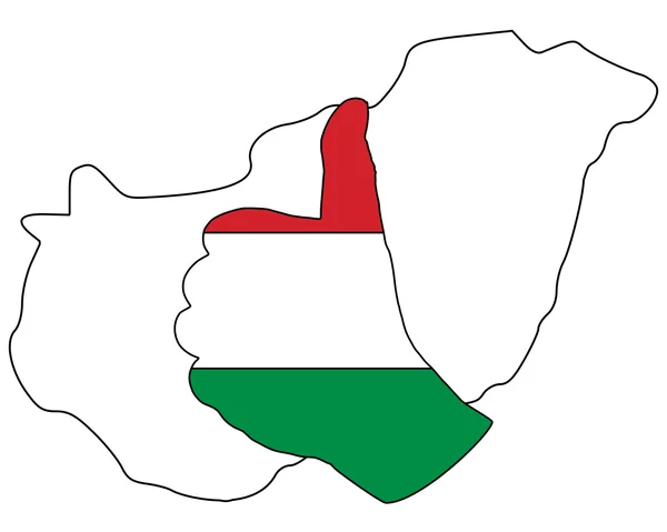 Hungary hand signal — Stock Vector