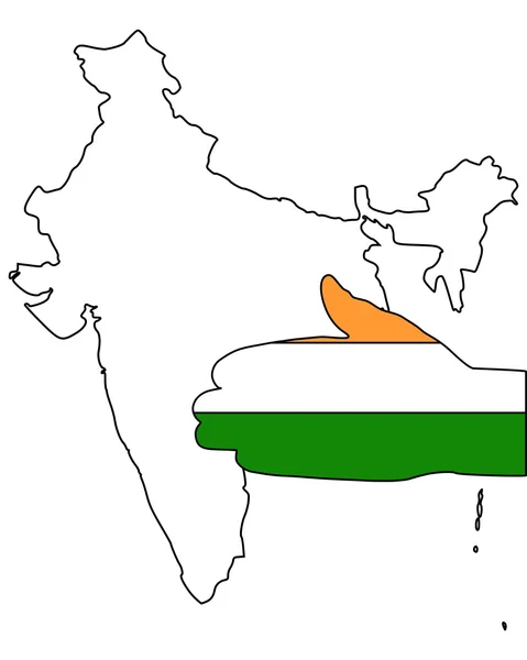 Bienvenido a la India — Vector de stock