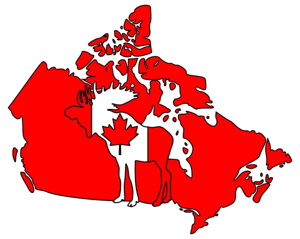 Orignal canadien — Image vectorielle