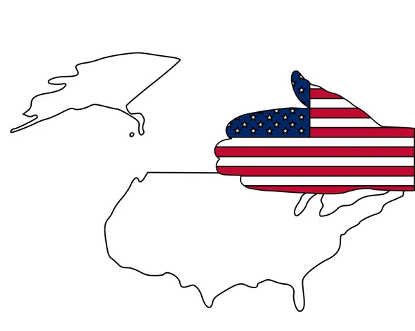 Bienvenido a los Estados Unidos — Vector de stock