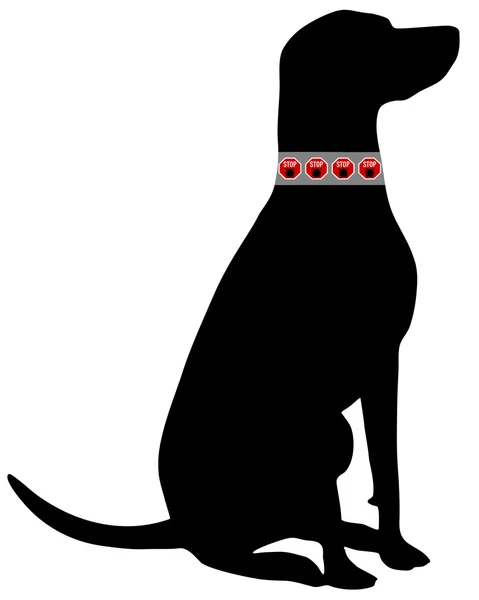 Collar garrapata perro — Archivo Imágenes Vectoriales