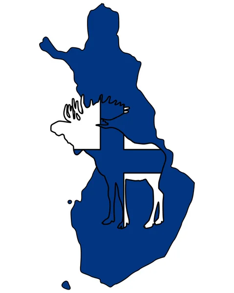 Finnish moose — Stock Vector