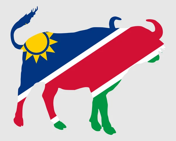 Namibia buffalo — Stock Vector