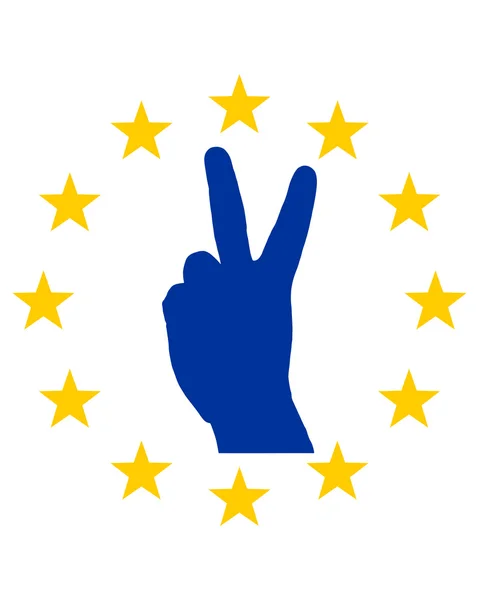 European finger signal — Stock Vector