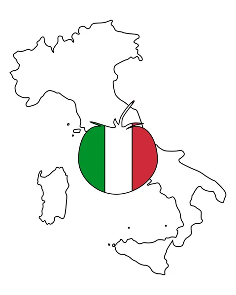 İtalyan domates — Stok Vektör