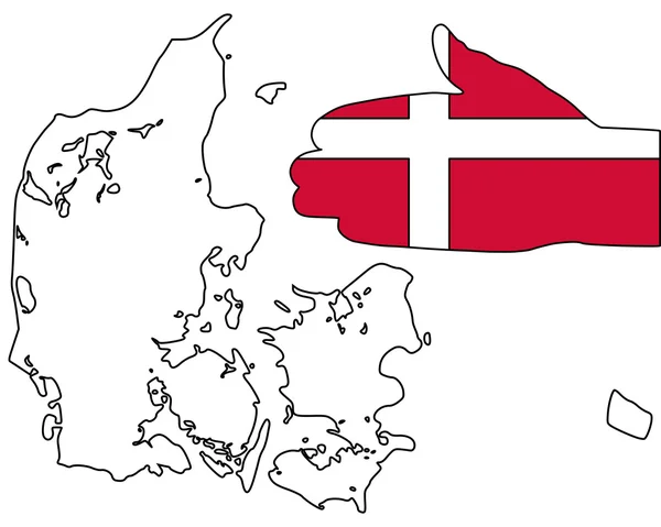 Bem-vindo à Dinamarca — Vetor de Stock