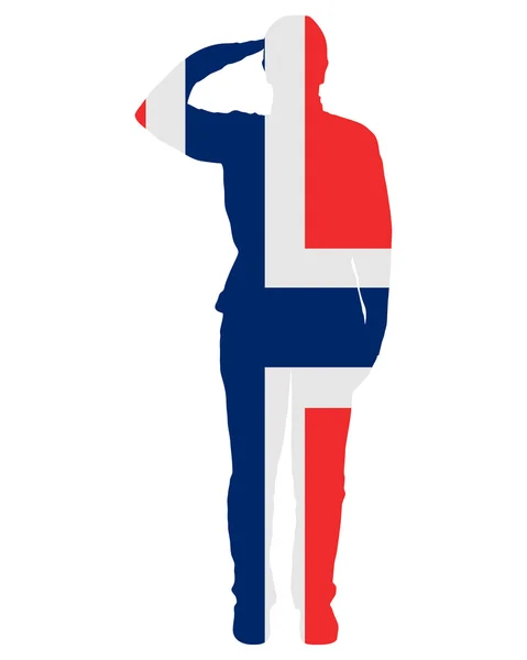 Norský pozdrav — Stockový vektor