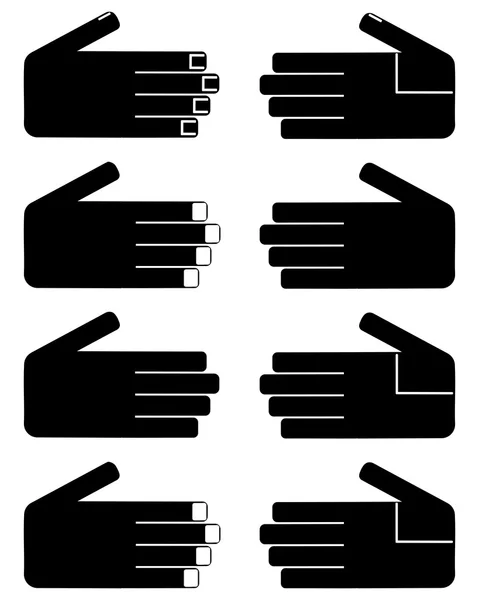 Main de femme et d'homme — Image vectorielle