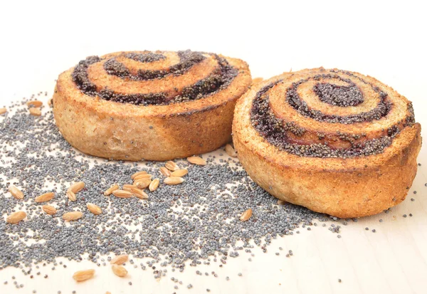 Biscuit de graines de pavot en spirale — Photo