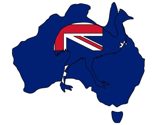 Kassowary Austrálie — Stockový vektor
