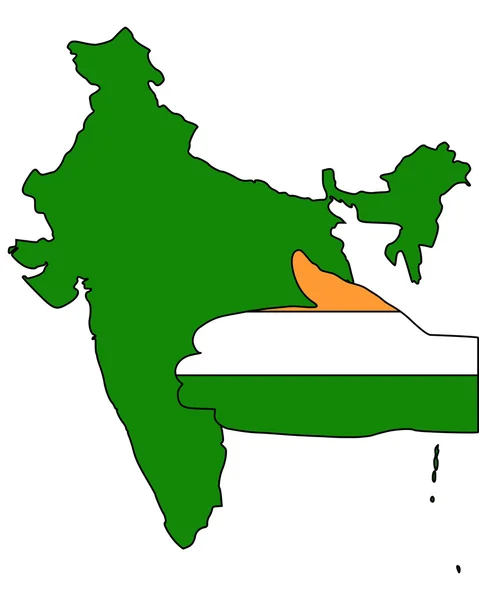 Καλώς ήρθατε στην Ινδία — Διανυσματικό Αρχείο