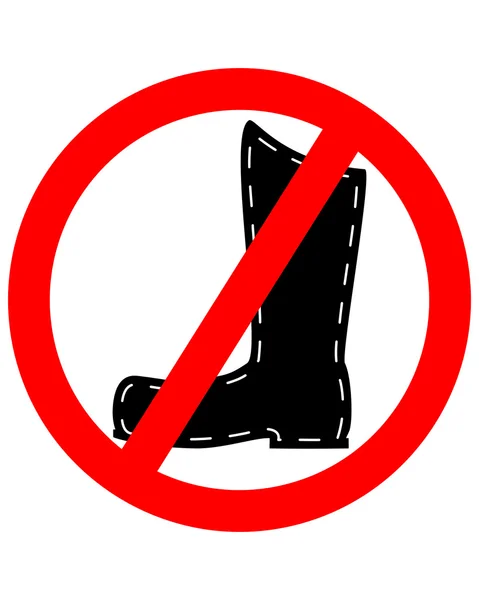 No Leather boots — Stockvector