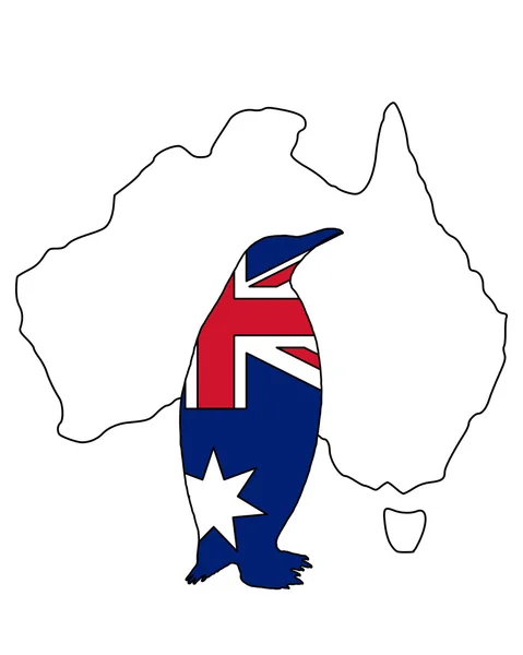 Pinguino Australia — Vettoriale Stock