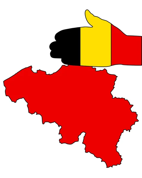 Willkommen in Belgien — Stockvektor