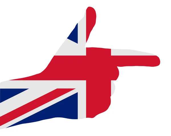 British finger signal — Stock Vector