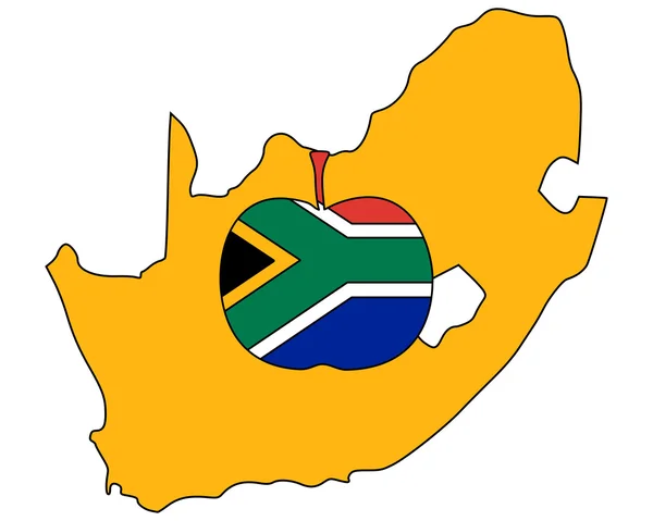 Manzana sudafricana — Vector de stock