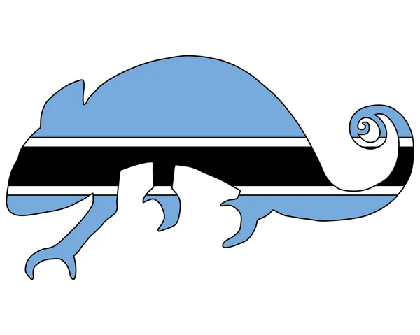 Caméléon du Botswana — Image vectorielle