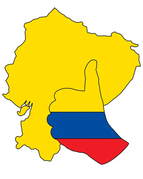 Ecuador-Handzeichen — Stockvektor