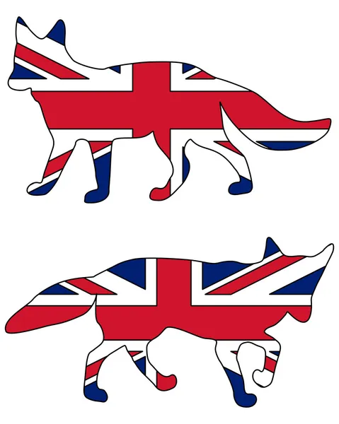 British Fox — Stock Vector