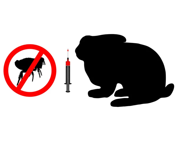 Immunisation des lapins — Image vectorielle