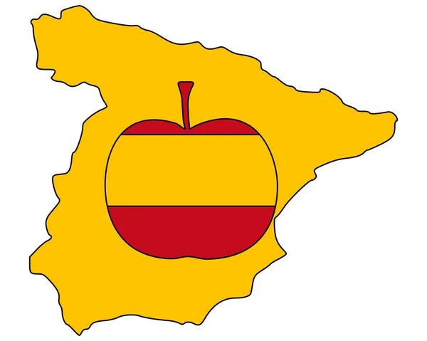 Spanish Apple — Stock Vector