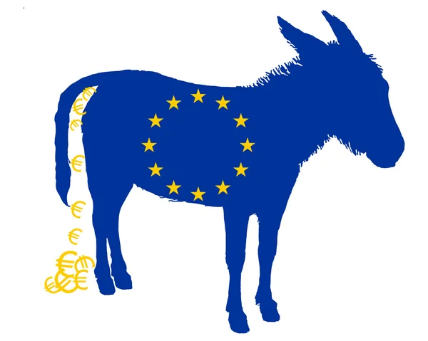 Âne européen en espèces — Image vectorielle