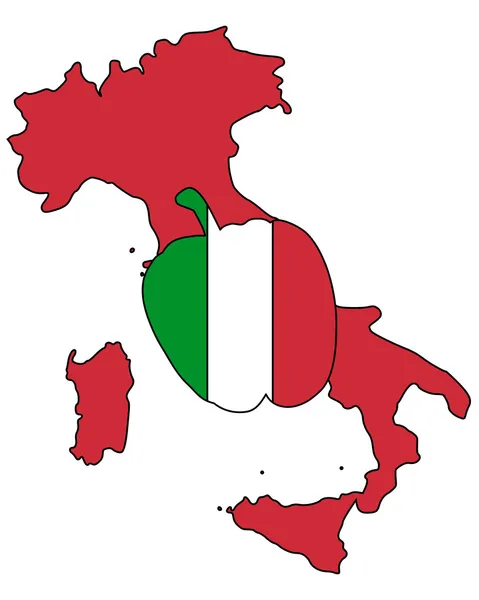 Pimienta italiana — Vector de stock