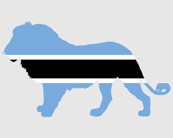 Leone Botswana — Vettoriale Stock