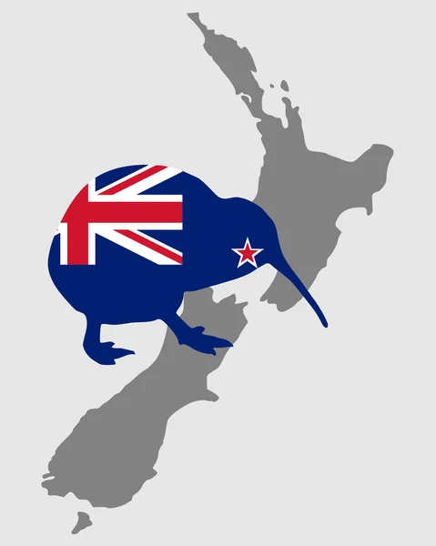 Nowy zealands kiwi — Wektor stockowy