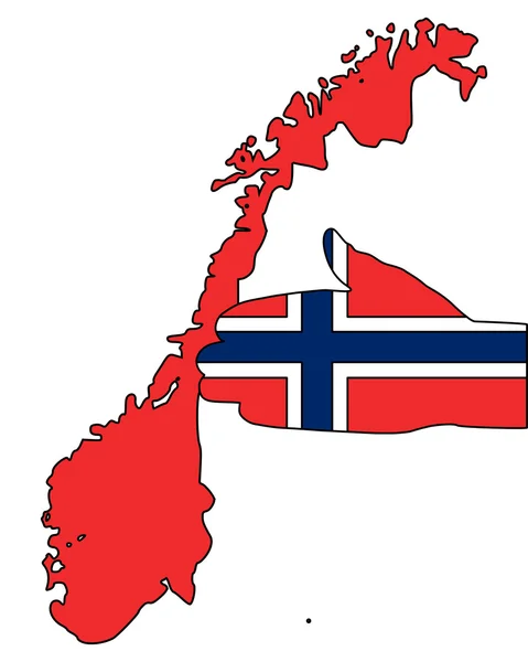 Welkom in Noorwegen. — Stockvector
