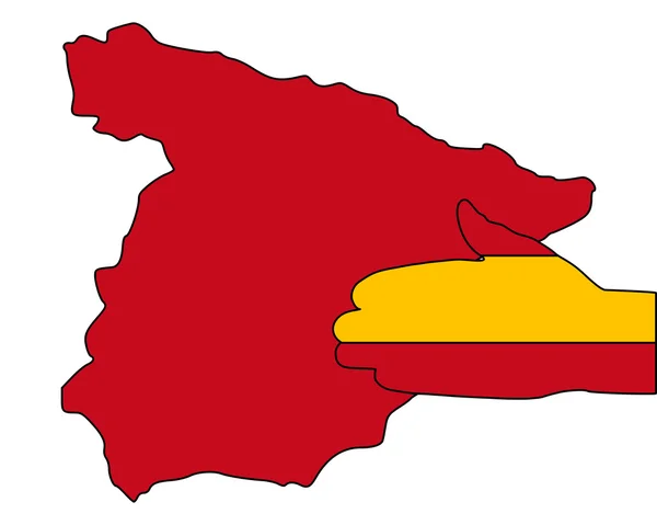 Bienvenue en Espagne — Image vectorielle