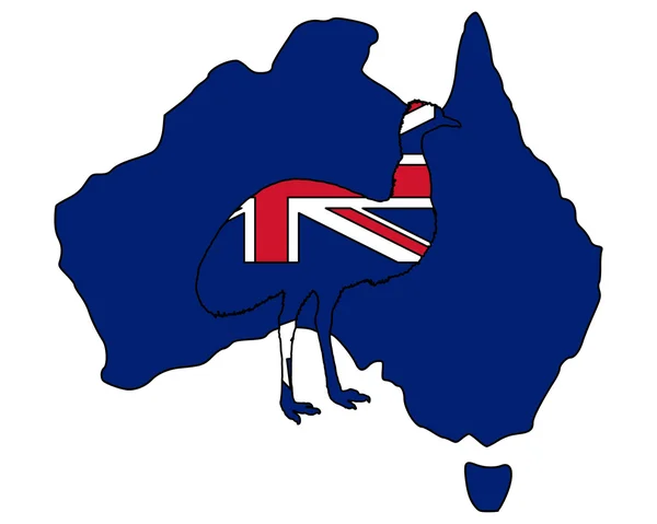 Australischer emu — Stockvektor