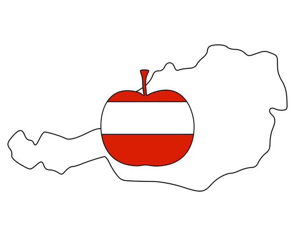 Pomme autrichienne — Image vectorielle