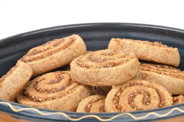 Biscuits aux noisettes en spirale — Photo