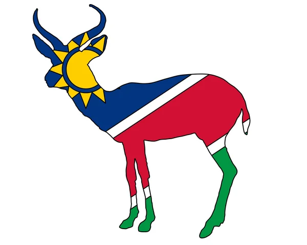 Namibia antelope — Stock Vector